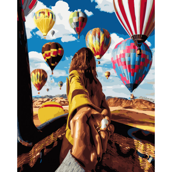 

Картина по номерам. Rainbow Art Следуй за мной. Воздушные шары GX24420-RA