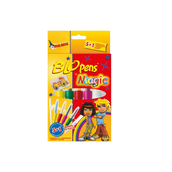 

Фломастеры-аэрографы волшебные MALINOS BLOpens Magic 5 (4+1+1) шт (MA-300965)