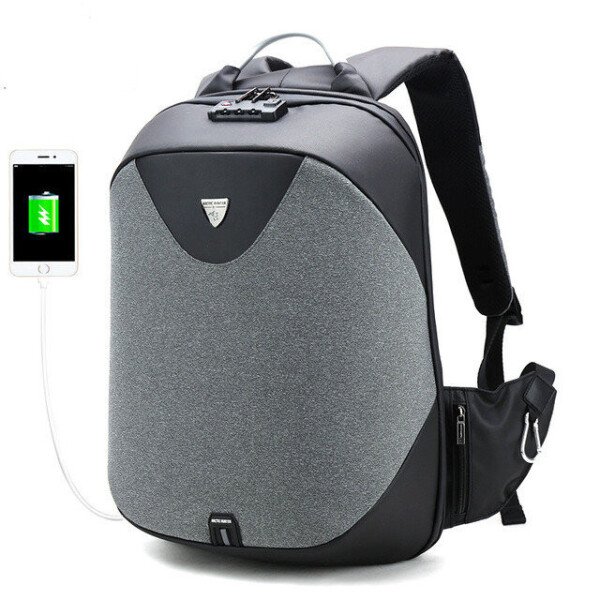 

Городской рюкзак для ноутбука Arctic Hunter original Dark Grey с защитой от краж и водозащитой (B00208)