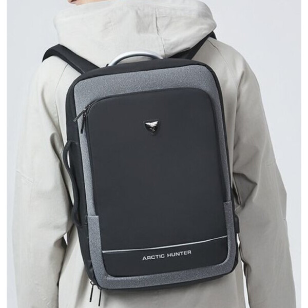 

Стильный городской рюкзак Arctic Hunter с отделением для ноутбука 15 - 17"; (B00227) Grey