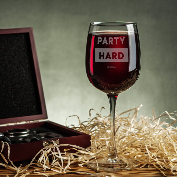 

Бокал для вина "Party hard"