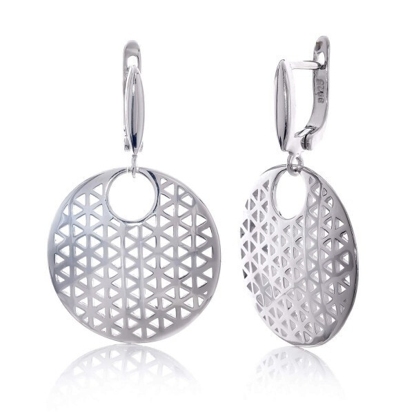 

Серебряные серьги с цирконием