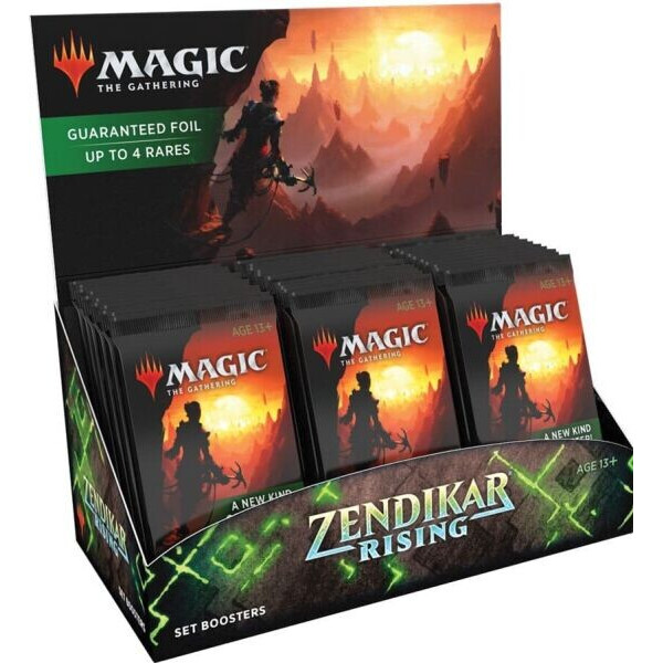 

Настольная игра Wizards of the Coast Zendikar Rising - дисплей бустеров Set Booster Box Magic The Gathering англ.