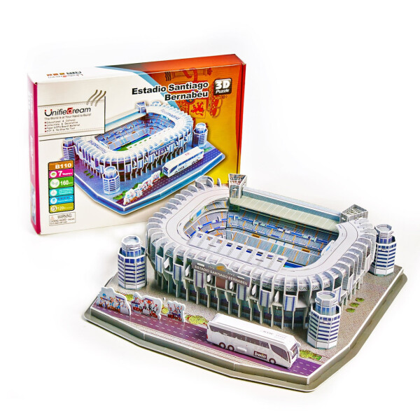 

Стадион Реал Мадрид. Огромные 3D пазлы "Santiago Bernabéu" Трехмерный конструктор-головоломка.