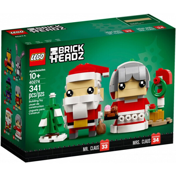 

LEGO Brick Headz Мистер и миссис Клаус (40274)