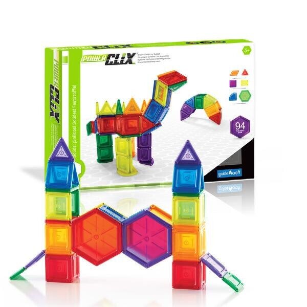 

Guidecraft PowerClix Solids, 94 детали (G9423)