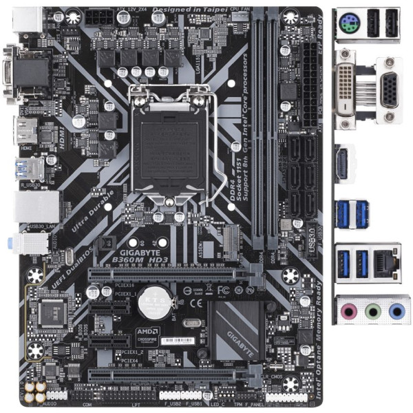 

GIGABYTE B360M HD3 (B360M HD3)