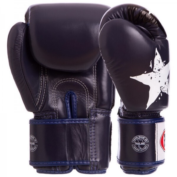 

Перчатки Fairtex BGV1N NATION PRINT Синий-черный 14oz