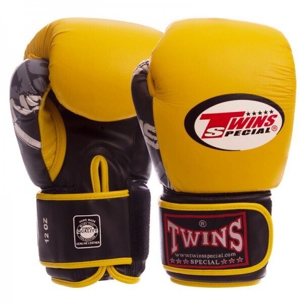 

Перчатки Twin CLASSIC 0269 Желтый-черный 10oz