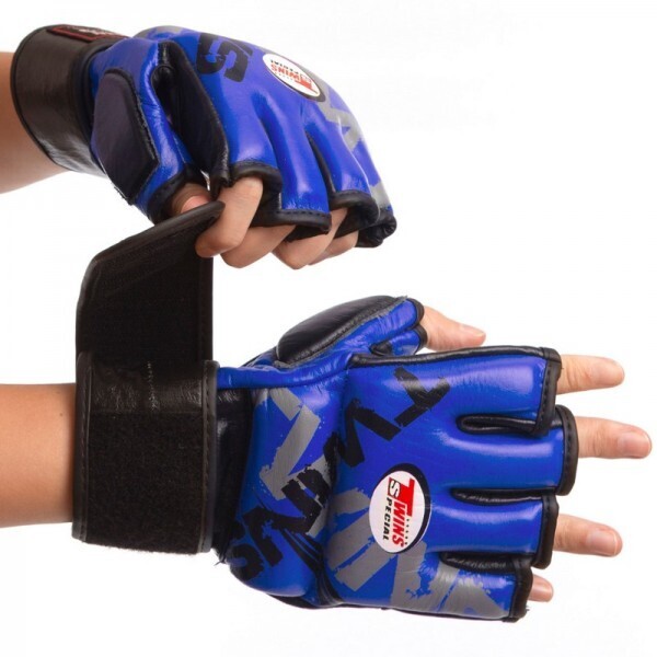 

Перчатки для смешанных единоборств MMA TWINS TW-001 Синий XL