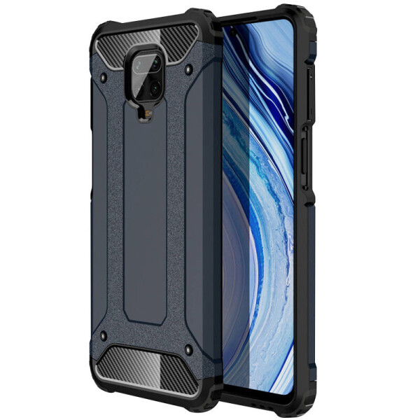 

Бронированный противоударный TPU+PC чехол Immortal для Xiaomi Redmi Note 9 Pro (Серый / Metal slate) (927990)