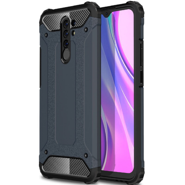 

Бронированный противоударный TPU+PC чехол Immortal для Xiaomi Redmi 9 (Серый / Metal slate) (927976)
