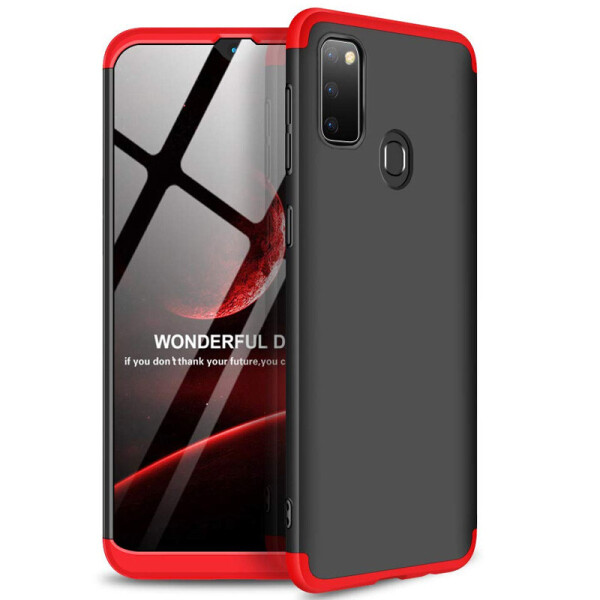 

Пластиковая накладка GKK LikGus 360 градусов (opp) для Samsung Galaxy M21 (Черный / Красный) (928106)