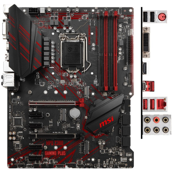 

Материнская плата MSI MPG Z390 GAMING PLUS (MPG Z390 GAMING PLUS)