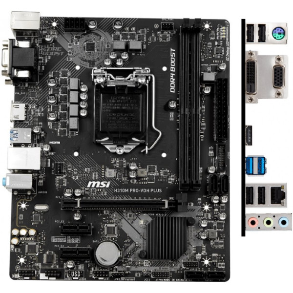 

Материнская плата MSI H310M PRO-VDH PLUS (H310M PRO-VDH PLUS)