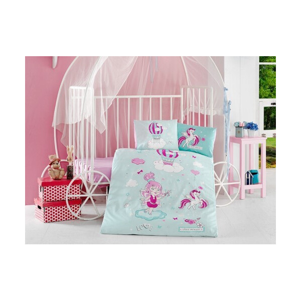 

Постельное белье в детскую кроватку 100х150 Хлопок Аran Clasy Little princes,Турция