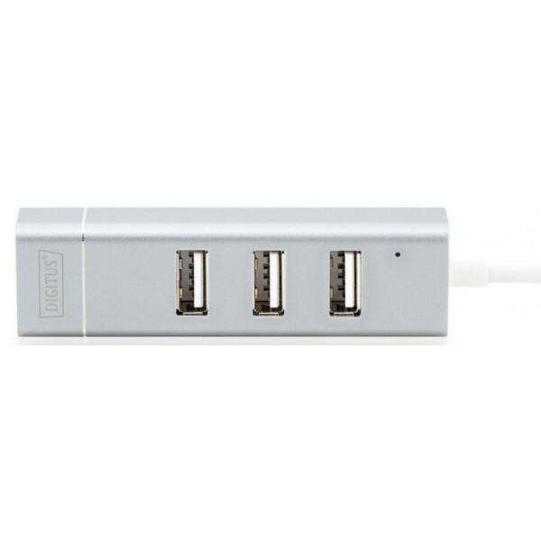 

Концентратор-адаптер DIGITUS USB Type-C, 3xUSB+Fast Ethernet