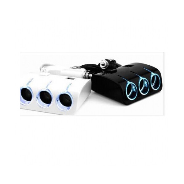 

АЗУ разветвитель WEIFENG, 12V-3*12V+2*USB, Black, Blister