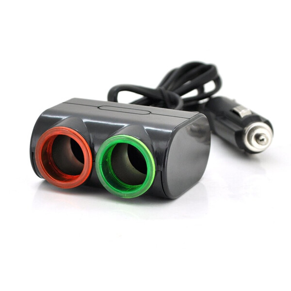 

АЗУ разветвитель Olesson 1631, 12V-2*12V+USB, Black, Blister