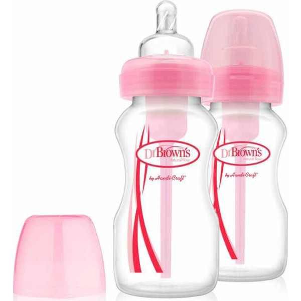 

Бутылочка Dr. Brown's Natural Flow Options с широким горлышком, 270 мл, 2 шт. (WB92305-ESX)