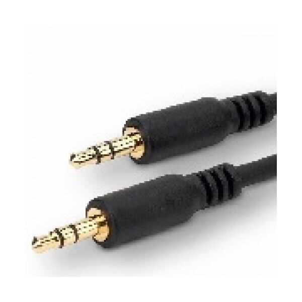 

Кабель AUX Audio DC3.5 папа-папа 5м GOLD Stereo Jack (круглый) Black