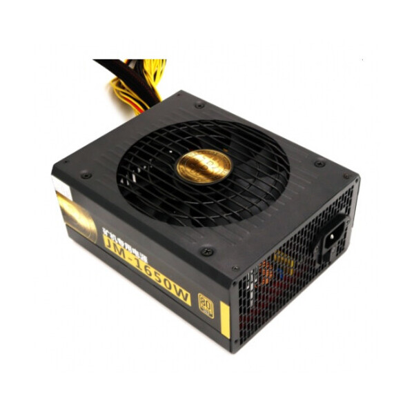 

Блок питания компьютерный JM-1650W Yoso Bronze, 1x120cm FAN, CE, 6x2х(6+2)Pin 0,6М, 2x4Pin, 3xSATA, 1x20+4, 7x MOLEX (185*85*145