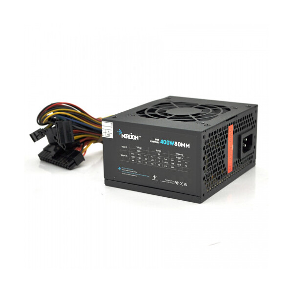 

Блок питания Merlion 400W 8cm MICRO (64х102х125мм)