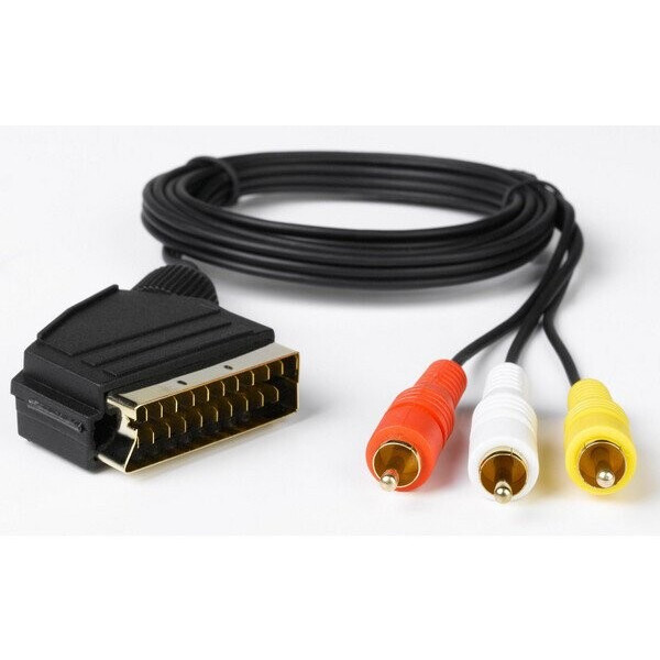 

Кабель SCART (папа)-3RCA (папа), 1,2m
