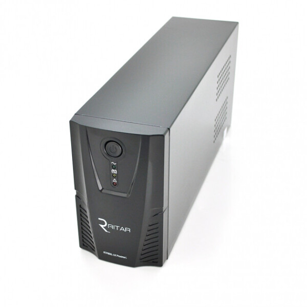 

ИБП Ritar RTP600L-UX (360W) Proxima-L, LED, AVR, 3st, USB, 4xIEC-320 C14, 145-290Vac, 1x12V7Ah, plastik Case ( 314 x 97 X 143