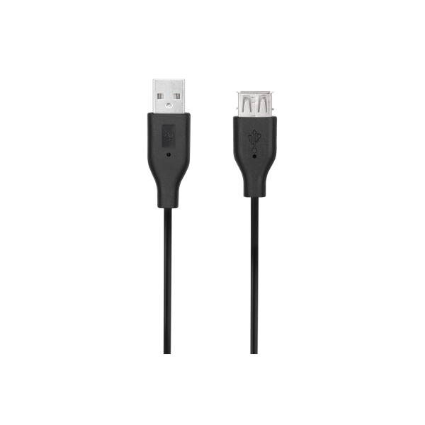 

2E Кабель USB 2.0 (AM/AF) 1.8м, Black