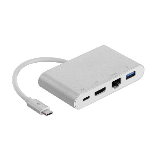 

2E Адаптер Type C to USB 3.0 Female + Gigabit + HDMI Female + USB Type C Female, 0.15m
