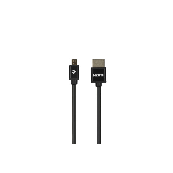 

2E Кабель Ultra Slim HDMI 1.4 (AM/microAM) High Speed, Alumium, black 2m