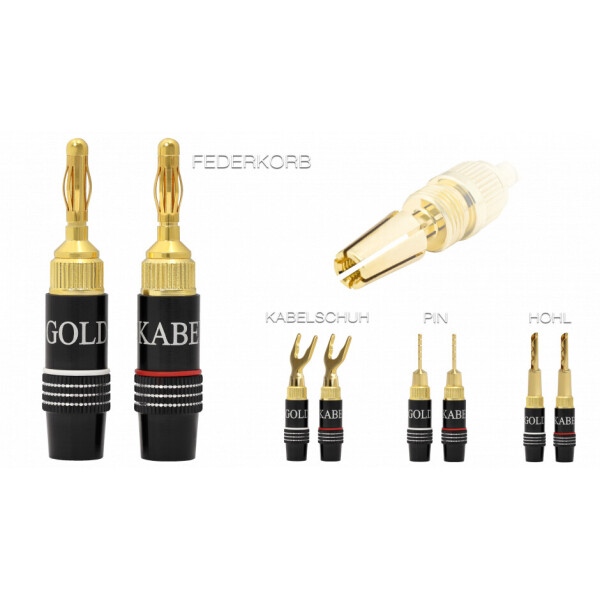 

Разъем GOLDKABEL EVOLUTION BANANA I 4шт.