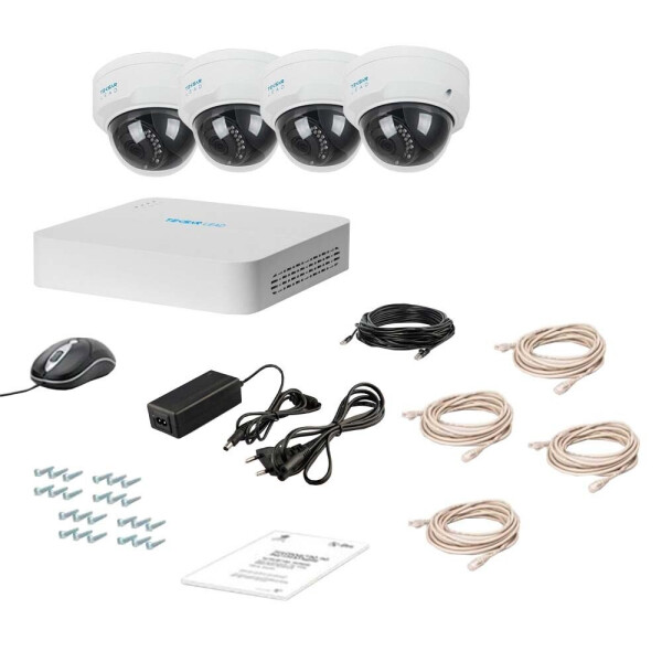 

Комплект IP видеонаблюдения Tecsar Lead IP 4DOME-2MP