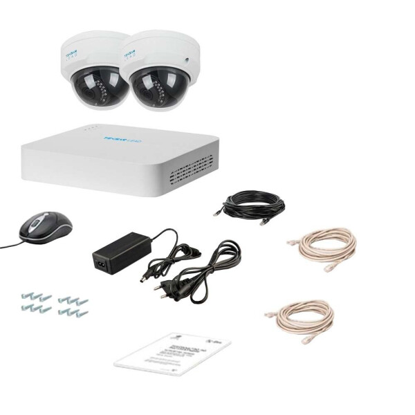 

Комплект IP видеонаблюдения Tecsar Lead IP 2DOME-2MP