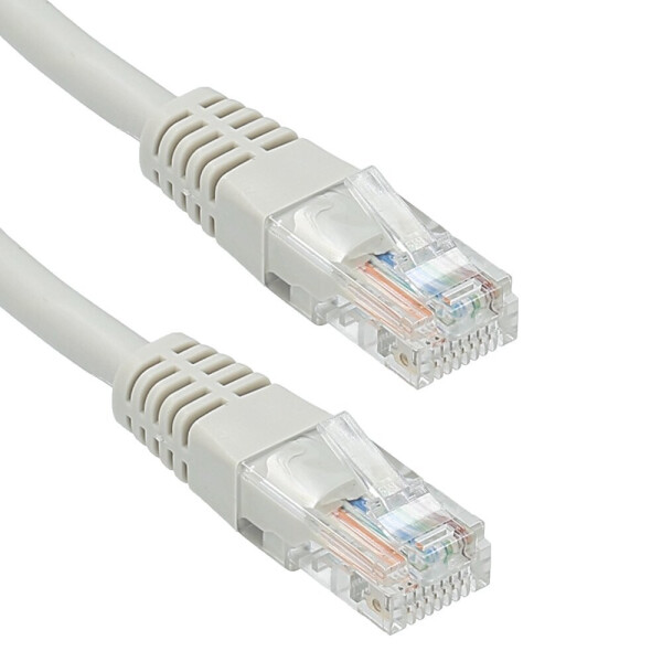 

Патч-корд литой RITAR, CCA, UTP, RJ45, Cat.5e, 0,5m, серый Q1000