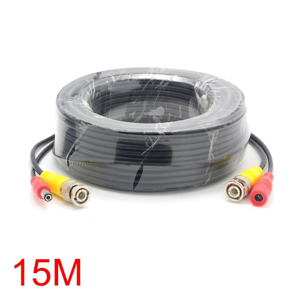 

Патчкорд комбинированный коаксиальный+питание BNC+DC 15m, черный, Q100