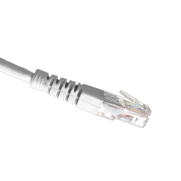 

Патч-корд OK-net Кат.5e UTP 24AWG Белый Без защиты фиксатора 0,5м