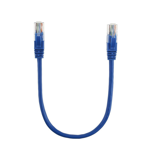 

Патч-корд литой RITAR, CCA, UTP, RJ45, Cat.5e, 0,3m, синий Q710