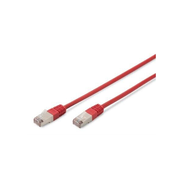 

Патч-корд DIGITUS cat.5e, SF-UTP, 2м, AWG 26/7, червоного кольору