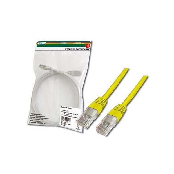 

Патч-корд DIGITUS CAT 5e UTP,2м, AWG 26/7, жовтого кольору