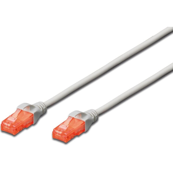 

Патч-корд DIGITUS CAT 6 UTP, 0.5м, AWG 26/7, Cu, LSZH, сірий