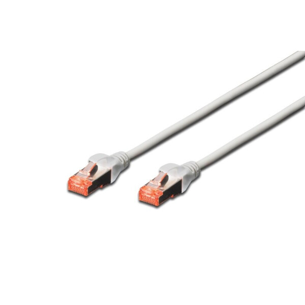 

Патч-корд DIGITUS CAT 6 S-FTP, 0.5м, AWG 27/7, LSZH, сірий