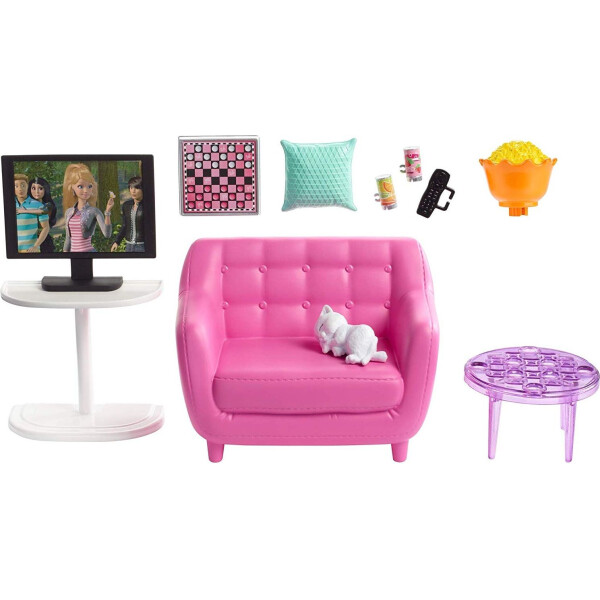 

Гостиная Barbie Movie Night Playset FXG36