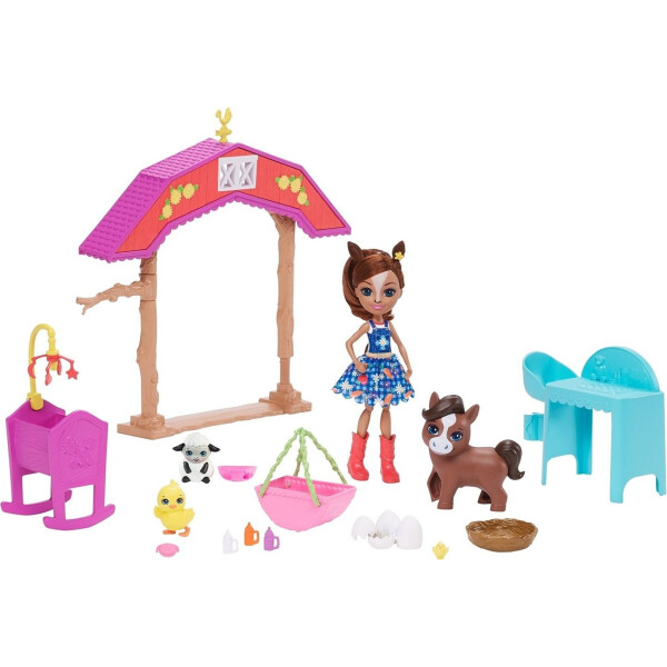 

Игровой набор Enchantimals Детский сад для животных с куклой Лошадка Хайди GJX23