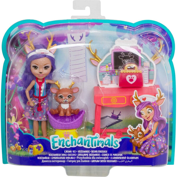 

Игровой набор Enchantimals Кукла Enchantimals Олень Данесса Ветеринар Caring Vet Playset with Danessa Deer Doll GBX04