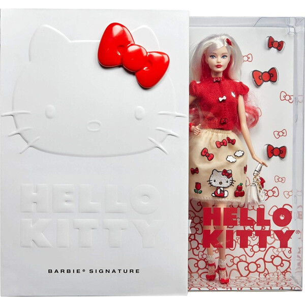 

Кукла Barbie коллекционная Хеллоу Китти Hello Kitty Fashion Doll DWF58