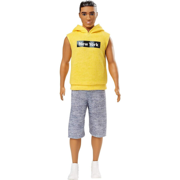 

Кукла Barbie Модник Ken Fashionistas Doll Wearing Yellow "New York" Hoodie 131 GDV14