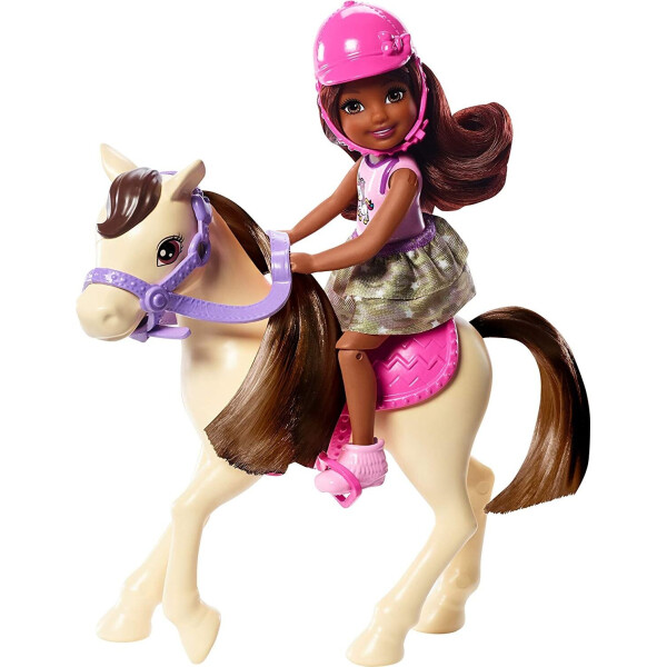 

Кукла Barbie Челси с белым пони Club Chelsea Doll and White Pony, Brunette GHV79