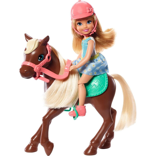 

Кукла Barbie Челси с темным пони Club Chelsea Doll and Brown Pony, Blonde GHV78